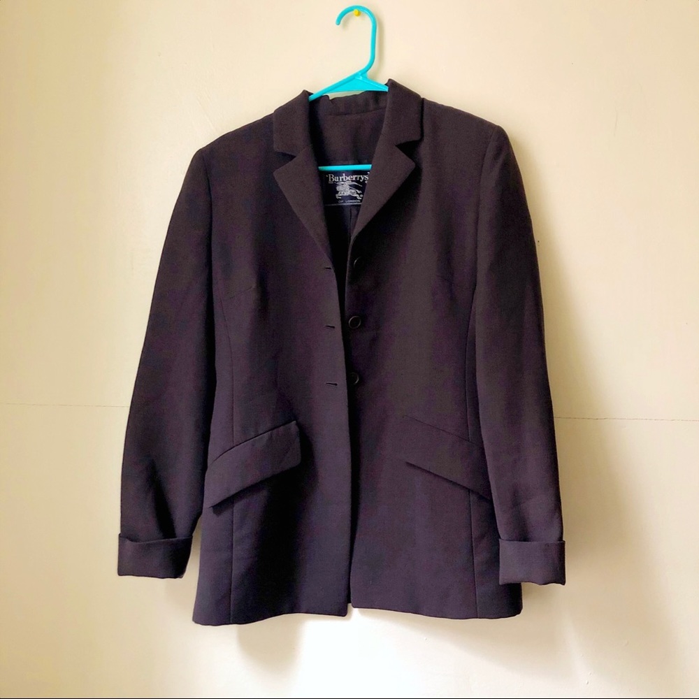 Brown oversized Burberry blazer